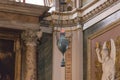 Antique lantern in Jesus and Mary Church, Rome, Italy