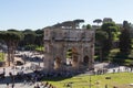 Arch of Constantine next to Coliseum, Rome, Lazio, Italy Royalty Free Stock Photo