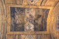 Frescoes on the ceiling of Jesus and Mary Church, Rome, Italy Royalty Free Stock Photo