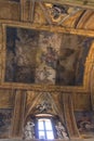 Frescoes on the ceiling of Jesus and Mary Church, Rome, Italy Royalty Free Stock Photo