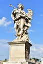 Italy, Rome, Castel Sant`Angelo, statue of Angel with the sponge