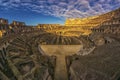 Italy rome colosseo and clouds Royalty Free Stock Photo