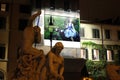 Italy - Rome - Navona square - Statues and posters