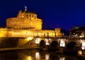 Italy. Rome. Night. Castel Sant' Angelo