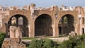 Rome Forum Basilica of Maxentius and Constantine Royalty Free Stock Photo
