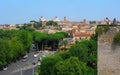 Italy, Rome, panorama from Aventine hill, people