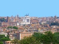 Italy, Rome, panorama of the city from Janiculum Hill Royalty Free Stock Photo