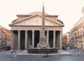 Italy Rome Pantheon Antique Roman Monument Royalty Free Stock Photo