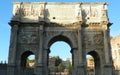 Italy, Rome, Piazza del Arco di Costantino, Arch of Constantine (Arco di Costantino), general view of the arch
