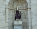 Italy, Rome, Piazza del Campidoglio, Palazzo Senatorio, statue of Minerva Royalty Free Stock Photo