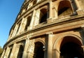 Italy, Rome, Piazza del Colosseo, Colosseum (Colosseo), view of the ruins of the ancient arena Royalty Free Stock Photo