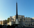 Italy, Rome, 1145 Piazza del Quirinale, Fountain of the Dioscuri (Fontana dei Dioscuri