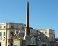 Italy, Rome, 1145 Piazza del Quirinale, Fountain of the Dioscuri (Fontana dei Dioscuri