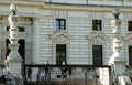 Italy, Rome, 16 Piazza del Viminale, Palazzo del Viminale, marble street lamps near the palace