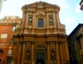 Italy, Rome, 37 Piazza della Trinita dei Pellegrini, Holy Trinity Church of the Pilgrims, facade of the ancient church