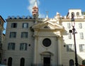 Italy, Rome, Piazza Farnese 96, Church of Santa Brigida (Chiesa di Santa Brigida), facade of the church Royalty Free Stock Photo
