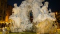 Italy,Rome, Piazza Navona,Fountain of the Four Rivers No2