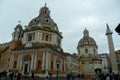 Italy, Rome, Piazza Venezia, church of Santa Maria di Loreto (chiesa Santa Maria di Loreto Royalty Free Stock Photo