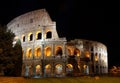 Italy. Rome ( Roma ). Colosseo (Coliseum) at night Royalty Free Stock Photo