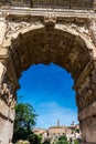 Italy, Rome, Roman Forum, Arch of Titus Royalty Free Stock Photo