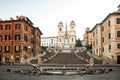 Italy Rome Spanish Steps Royalty Free Stock Photo