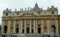 Italy, Rome, Vatican City, St. Peter's Square (Piazza San Pietro), facade of the basilica