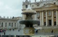 Italy, Rome, Vatican City, St. Peter\'s Square (Piazza San Pietro), Maderno Fountain Royalty Free Stock Photo