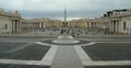 Italy, Rome, Vatican City, St. Peter\'s Square, view of the square and the obelisk from the Basilica of Saint Peter Royalty Free Stock Photo