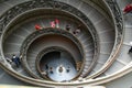 Italy. Rome. Vatican. A double spiral staircase
