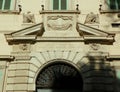 Italy, Rome, 41 Via del Quirinale, bas-relief and sculptures over the front door