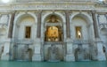 Italy, Rome, 35 Via Garibaldi, magnificent Fontana dell\' Acqua Paola, facade of the monument Royalty Free Stock Photo