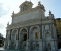 Italy, Rome, 35 Via Garibaldi, magnificent Fontana dell\' Acqua Paola, facade of the monument Royalty Free Stock Photo