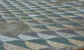 Italy, Rome, Viale delle Terme di Caracalla, Baths of Caracalla (Terme di Caracalla), antique mosaic floor in the bath