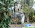 Italy, Rome, Viale di Villa Medici, bust of Fausto Cecconi in Villa Borghese park