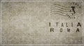 Italy Rome Vintage Mail Envelope Royalty Free Stock Photo
