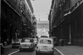 1966, Italy, Rome - The Vittoriano or Altare della Patria stands out against the background of via del Corso