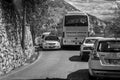 Italy's Amalfi Coast road is well known for being busy and curvey.