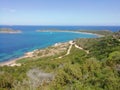 Italy sardinia ladscape capo coda cavallo bay Royalty Free Stock Photo