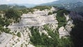 Italy. Scenic route to Mandrioli mountain pass. Tortuous curves