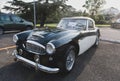 Sixties vintage car for sale in outdoors market Austin Healey 3000 mkII front view