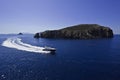 Italy, Sicily, aerial view of luxury yacht