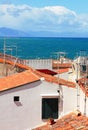 Italy. Sicily island . Cefalu. Roofs Royalty Free Stock Photo