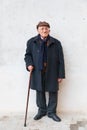 Portrait of an elderly local man in Castelbuono