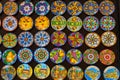 Souvenir plates for sale in Cefalu Royalty Free Stock Photo