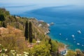 Italy, Sicily. Seascape of Taormina