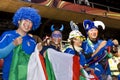 Italy Soccer Supporters - FIFA WC Royalty Free Stock Photo