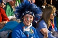 Italy Soccer Supporters - FIFA WC Royalty Free Stock Photo