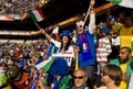 Italy Soccer Supporters - FIFA WC Royalty Free Stock Photo