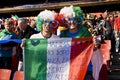 Italy Soccer Supporters - FIFA WC Royalty Free Stock Photo