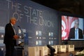 Italy, The State of the Union, Florence, Palazzo Vecchio, Jean Claude Juncker speaks in Florence.